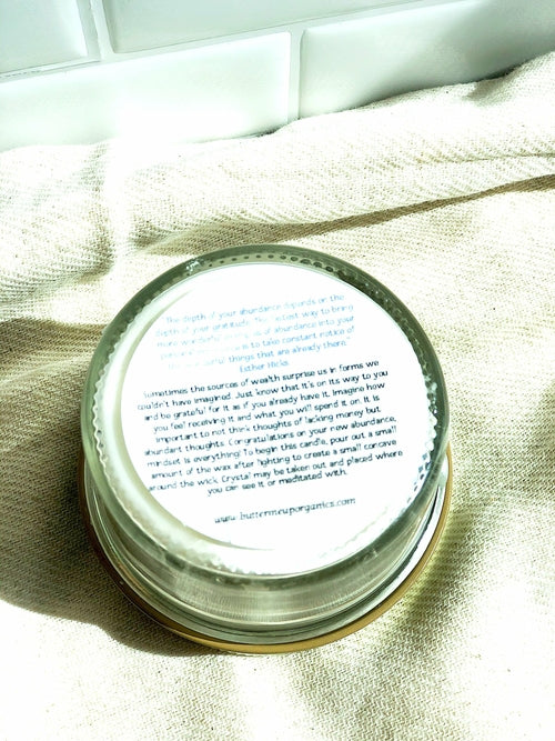 Bougie d'intention Abondance – cire de soja