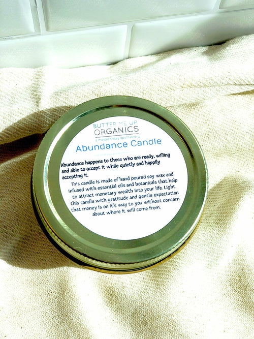 Bougie d'intention Abondance – cire de soja