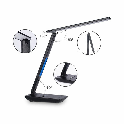 Lampe 3-en-1 : chargeur sans fil, horloge et température