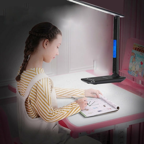 Lampe 3-en-1 : chargeur sans fil, horloge et température
