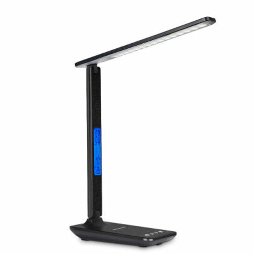 Lampe 3-en-1 : chargeur sans fil, horloge et température