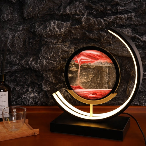 Lampe tableau de sable mouvant LED