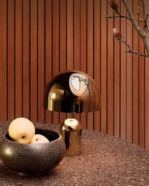 Grande lampe cloche LED – finition miroir
