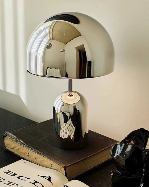 Grande lampe cloche LED – finition miroir
