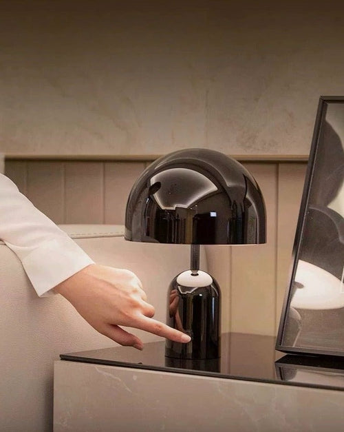 Grande lampe cloche LED – finition miroir