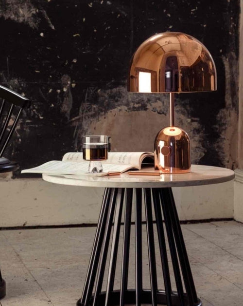 Grande lampe cloche LED – finition miroir