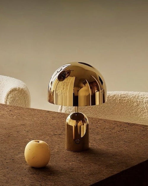 Grande lampe cloche LED – finition miroir