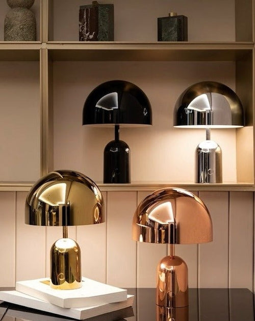 Grande lampe cloche LED – finition miroir
