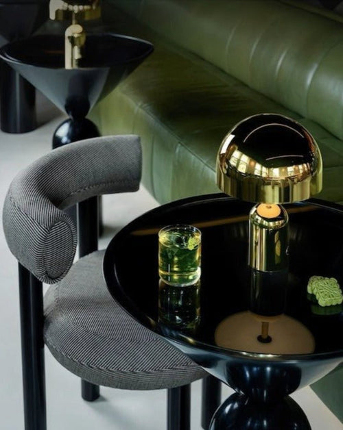 Grande lampe cloche LED – finition miroir