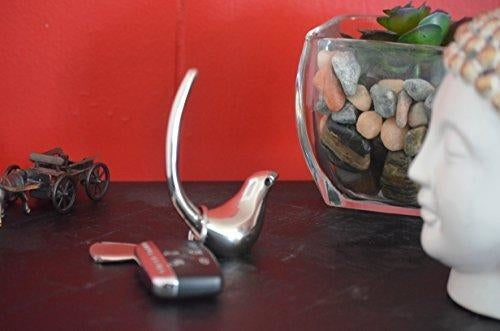 Porte-bagues oiseau argenté