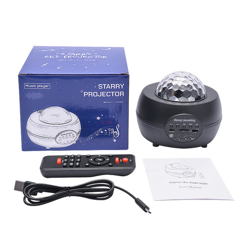 Projecteur veilleuse effet vagues + enceinte Bluetooth