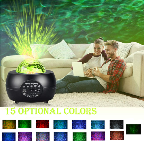 Projecteur veilleuse effet vagues + enceinte Bluetooth